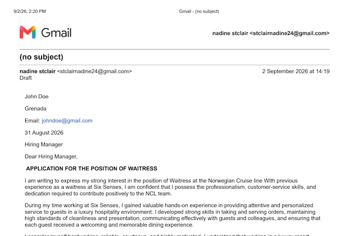 write a professional CV and resume